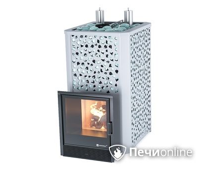 Дровяная печь-каменка ИзиСтим Ялта 35К (Березовый лист), AISI430 в Анапе